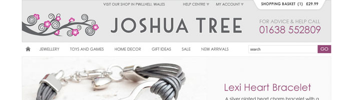 joshua tree ecommerce website